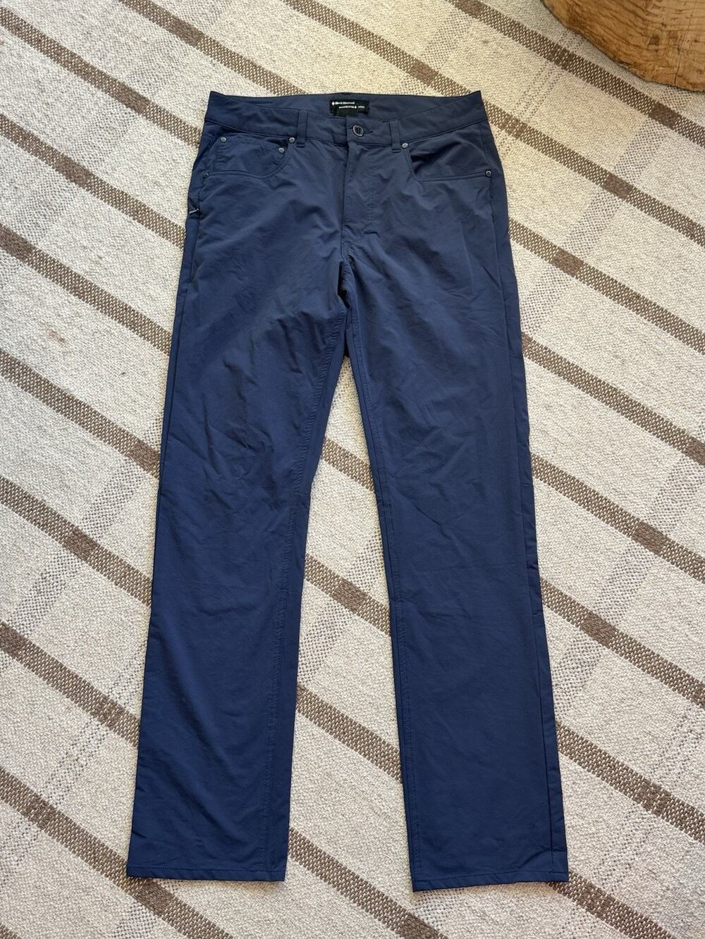Black Diamond Men’s Navy Blue Hiking Pants Nylon 32 X 32 Gorpcore